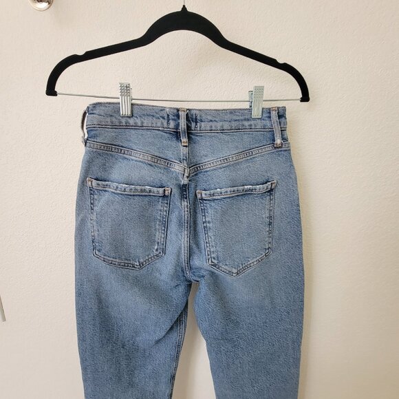 AGOLDE Jeans Riley Long High Rise Straight Jeans in Cove. Size 25 - Picture 12 of 14